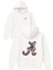 A Pırlantalı 1 Tasarım Baskılı Oversize Beyaz Kapüşonlu Sweatshirt 1