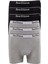 6 Adet Feelline Siyah ve Gri Pamuklu Doğal Likralı Erkek Boxer 1