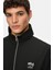 Halston Siyah Fermuarlı ve Cepli Baskılı Standard Fit Erkek Sweatshirt 2