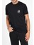 Erkek Regular Fit Yazı Logolu Pamuklu T-Shirt - Siyah 1