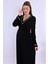 Siyah Sabahlıklı Hamile Lohusa Gecelik Takım 7