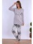 Gri %100 Pamuk Hamile Lohusa Pijama Takımı 4