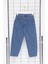 Mavi Renk Erkek Çocuk Regular Pamuklu Denim Pantolon Jean 6