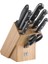 Twın Chef 2 Blok Bıçak Seti, Paslanmaz Çelik ve Ahşap, Siyah 1