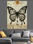 Eski Harita Üzerinde Açık Kelebek Kanatları Dekoratif Kanvas - Mdf Ahşap Tablo 1