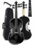 HGA34BK-TYS Siyah 3/4 Keman Seti 10-13 Yaş Çocuk Kemanı (Yastık Reçine Çanta Tel Susturucu Yay) 3