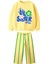 Lil Sister Papatya Detaylı Çizgi Detaylı Kız Çocuk 2 li takım - Sarı 2