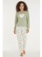 Luxury Thermal Büyük Kalp Desenli Kadın Polar Kışlık Pijama Takımı – 42047 1