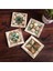 Fas Desenli Taş Altlığı Seti - 4 Parça - Dekoratif, Mutfak Aksesuarı, 10X10 Cm, Kaydırmaz Tabanlı, Şık ve Dayanıklı SC145 1