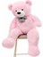 cm Rengarenk Papyonlu Peluş Ayıcık -% 100 Yerli Pembe 3