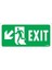Exit Sol Aşağı Uyarı Levhası 17,5X25 KOD:958 1