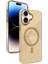 iPhone 16 Stella Pc Sert Magsafe Kılıf - GOLD-(5796) - N480J694-M48480 1