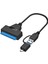 0442 2in1 USB 3.0 Type-C To 2.5 Inç Sata HDD SSD Çevirici Dönüştürücü Sata–usb 3.0 / Type-C Kablo (2.5 Inç Hdd/ssd Uyumlu) Toplam Uzunluk: 30 cm Yüksek Hızlı Veri Aktarımı (5 Gbps) 1