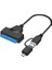 0442 2in1 USB 3.0 Type-C To 2.5 Inç Sata HDD SSD Çevirici Dönüştürücü Sata–usb 3.0 / Type-C Kablo (2.5 Inç Hdd/ssd Uyumlu) Toplam Uzunluk: 30 cm Yüksek Hızlı Veri Aktarımı (5 Gbps) 3