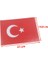10 Adet Türk Bayrağı Sticker A5 Küçük Etiket (Ebat: 21 cm x 14,8 Cm) 2