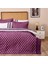 Store Fiona Çift Kişilik 7 Parça Yatak Örtüsü Seti - Mürdüm 1
