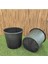 Üretim Saksısı 2 Adet 14 Lt 28X27 cm Plastik Saksı Siyah Üretim Saksı Bitki Üretim Saksısı 2