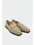 Aloha Bej Süet Gold Detaylı Loafer 1