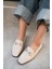 Aloha Bej Süet Gold Detaylı Loafer 4