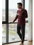 Luxury Thermal Erkek Pijama Takımı 9732 Bordo 5