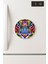 Desenli Temalı Yuvarlak Buzdolabı Magnet – 10X10 cm Renkli Aslan 1