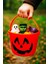 Halloween Işıklı Kulplu Şeker Kovası Bal Kabağı Turuncu 1