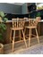 Concept Boncuk Bar Sandalyesi Naturel Ahşap Ada Sandalye 5