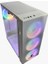 Wmesh Beyaz 4X120MM Rainbow Fan Atx Oyuncu Bilgisayar Kasası 1