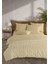 Striped %100 Pamuk Ranforce Yezra Sarı Ipliği Boyalı Nevresim Takımı Tek Kişilik - 160X220 cm 2