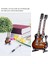 Minyatür Gitar 18 cm Elektro Gitar Modeli Dekor 1:4 Ölçekli Zarif Detaylar Dekorasyon Için Metal Tuning Tuşları ile 3