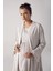 Kadın Uzun Kollu Esnek Pamuklu Hamile Sabahlık Pijama TAKIMI13300 2
