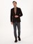 Erkek Kahverengi Slim Fit %100 Kaşmir Flanel Ceket 50314254-VR029 4