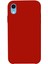 Ggm Aksesuar iphone Xr (6.1) Inç Içi Kadife Lansman Silikon Kılıf Şok Emici Full Kasa Koruma Sağlayan Kılıf -Silicone Compatible With Xr Gel Rubber Full Body Protection Cover (Kırmızı) 1