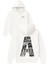 Amsterdam A Tasarım Baskılı Oversize Beyaz Kapüşonlu Sweatshirt 1