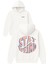 Stay Weırd Tasarım Baskılı Oversize Beyaz Kapüşonlu Sweatshirt 1
