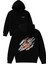 Kaplan Pençesi 1 Tasarım Baskılı Oversize Siyah Kapüşonlu Sweatshirt 1