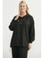 Scuba Oversize Tunik Eşofman Takım - Siyah 4