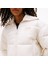 Crop Ribbed Detail Puffer Kadın Beyaz Mont.ybh 4