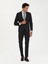 Erkek Siyah Slim Fit Yün Karışımlı Mikro Desenli Takım Elbise 50272937-VR046 1