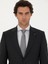 Erkek Siyah Slim Fit Yün Karışımlı Mikro Desenli Takım Elbise 50272937-VR046 2