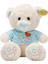 Tişörtlü Peluş Ayı 40 cm - Mavi 1