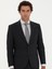 Erkek Siyah Slim Fit Yün Karışımlı Mikro Desenli Takım Elbise 50272937-VR046 4