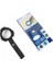 7 LED Aydınlatma,fener,pusula,4x Büyütme Okuma Büyüteç TH600557 2