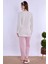 Pembe Sabahlıklı Hamile Lohusa Pijama Takımı 6