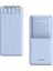 12000 Mah Göstergeli Dahili Çoklu Kablolu Taşınabilir Powerbank Mavi Pb-49 1
