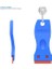 Mini Kazıyıcı - 10 Plastik Bıçaklı Spatula, Yapışkan ve Yapıştırıcı Çıkarıcı, Mavi 4