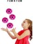 Ball (Yükseğe Zıplayan Top) - 7 cm - Süper Eğlenceli Uzay Topu - Space - Bouncy Ball - Mor 3