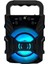Hoparlör Taşınabilir Ses Bombası LED Işıklı Extra Bass Ses Radyolu Speaker Sd Kart-Usb 1