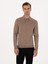 Erkek Vizon Slim Fit Yün Karışımlı Polo Yaka Basic Triko Kazak 50315267-VR052 1