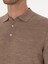 Erkek Vizon Slim Fit Yün Karışımlı Polo Yaka Basic Triko Kazak 50315267-VR052 7